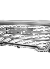 Spec-D Chrome Denali Style Front Upper Mesh Hood Grille GMC Sierra 1500 2019-2021                                     - HG-GMC1915C-JB - Image 12