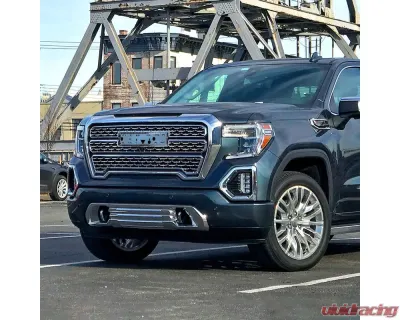 Spec-D Chrome Denali Style Front Upper Mesh Hood Grille GMC Sierra 1500 2019-2021 - HG-GMC1915C-JB