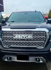 Spec-D Chrome Denali Style Front Upper Mesh Hood Grille GMC Sierra 1500 2019-2021                                     - HG-GMC1915C-JB - Image 12