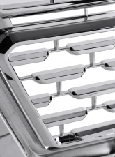 Spec-D Chrome Denali Style Front Upper Mesh Hood Grille GMC Sierra 1500 2019-2021                                     - HG-GMC1915C-JB - Image 4