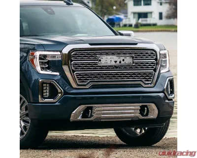 Spec-D Chrome Denali Style Front Upper Mesh Hood Grille GMC Sierra 1500 2019-2021 - HG-GMC1915C-JB