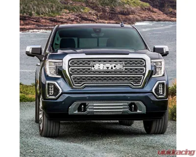 Spec-D Chrome Denali Style Front Upper Mesh Hood Grille GMC Sierra 1500 2019-2021 - HG-GMC1915C-JB