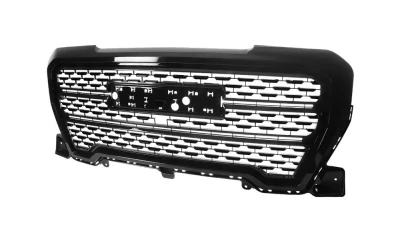 Spec-D Matte Black Denali Style Mesh Front Upper Hood Grille GMC Sierra 2019-2021                                     - HG-GMC1915JM-JB - Image 12