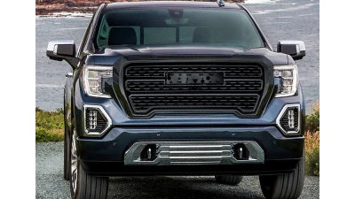 Spec-D Matte Black Denali Style Mesh Front Upper Hood Grille GMC Sierra 2019-2021                                     - HG-GMC1915JM-JB - Image 12