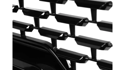 Spec-D Matte Black Denali Style Mesh Front Upper Hood Grille GMC Sierra 2019-2021                                     - HG-GMC1915JM-JB - Image 4