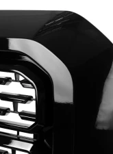 Spec-D Glossy Black Denali Style Front Upper Mesh Hood Grille GMC Sierra 1500 2019-2021                                     - HG-GMC1915JM-JB - Image 5