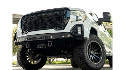 Spec-D Matte Black Denali Style Mesh Front Upper Hood Grille GMC Sierra 2019-2021                                     - HG-GMC1915JM-JB - Image 10