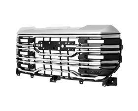 Spec-D Chrome AT4 Style Front Upper Mesh Hood Grille GMC Sierra 1500 2022-2025
