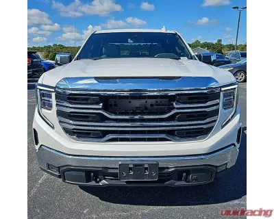 Spec-D Chrome AT4 Style Front Upper Mesh Hood Grille GMC Sierra 1500 2022-2025 - HG-GMC2215AT4C-JB