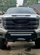 Spec-D Chrome AT4 Style Front Upper Mesh Hood Grille GMC Sierra 1500 2022-2025                                     - HG-GMC2215AT4C-JB - Image 12