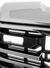 Spec-D Chrome AT4 Style Front Upper Mesh Hood Grille GMC Sierra 1500 2022-2025                                     - HG-GMC2215AT4C-JB - Image 3