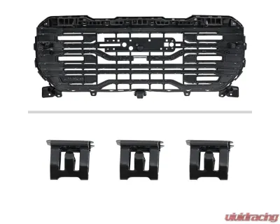 Spec-D Chrome AT4 Style Front Upper Mesh Hood Grille GMC Sierra 1500 2022-2025 - HG-GMC2215AT4C-JB