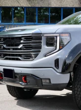 Spec-D Chrome AT4 Style Front Upper Mesh Hood Grille GMC Sierra 1500 2022-2025                                     - HG-GMC2215AT4C-JB - Image 10