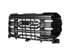 Spec-D Glossy Black AT4 Style Front Upper Mesh Hood Grille GMC Sierra 1500 2022-2025