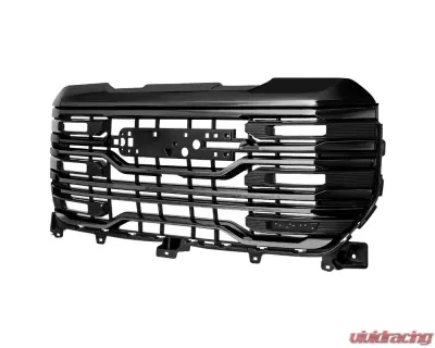 Spec-D Glossy Black AT4 Style Front Upper Mesh Hood Grille GMC Sierra 1500 2022-2025 - HG-GMC2215AT4JM-JB