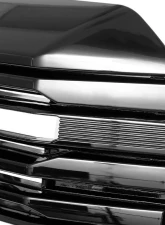 Spec-D Glossy Black AT4 Style Front Upper Mesh Hood Grille GMC Sierra 1500 2022-2025                                     - HG-GMC2215AT4JM-JB - Image 3