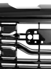 Spec-D Glossy Black AT4 Style Front Upper Mesh Hood Grille GMC Sierra 1500 2022-2025                                     - HG-GMC2215AT4JM-JB - Image 5