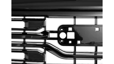 Spec-D Glossy Black AT4 Style Mesh Front Upper Hood Grille GMC Sierra 2022-2025                                     - HG-GMC2215AT4JM-JB - Image 5