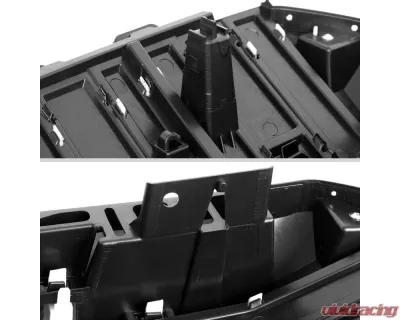 Spec-D Glossy Black AT4 Style Front Upper Mesh Hood Grille GMC Sierra 1500 2022-2025 - HG-GMC2215AT4JM-JB
