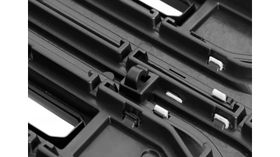 Spec-D Glossy Black AT4 Style Mesh Front Upper Hood Grille GMC Sierra 2022-2025                                     - HG-GMC2215AT4JM-JB - Image 8