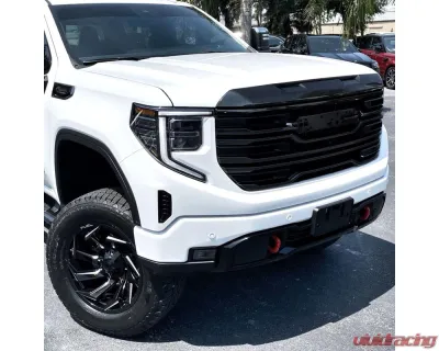 Spec-D Glossy Black AT4 Style Front Upper Mesh Hood Grille GMC Sierra 1500 2022-2025 - HG-GMC2215AT4JM-JB