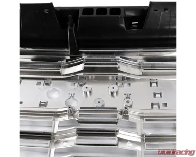 Spec-D Chrome Denali Style Front Upper Mesh Hood Grille GMC Sierra 1500 2022-2025 - HG-GMC2215C-GL
