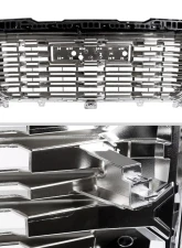 Spec-D Chrome Denali Style Front Upper Mesh Hood Grille GMC Sierra 1500 2022-2025                                     - HG-GMC2215C-GL - Image 7