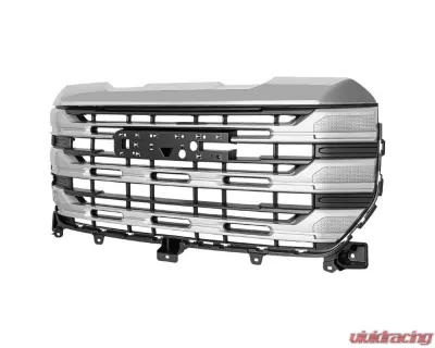 Spec-D Chrome SLE Style Front Upper Mesh Hood Grille GMC Sierra 1500 2022-2025 - HG-GMC2215C-JB