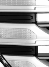 Spec-D Chrome SLE Style Front Upper Mesh Hood Grille GMC Sierra 1500 2022-2025                                     - HG-GMC2215C-JB - Image 3