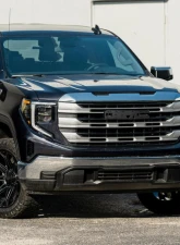 Spec-D Chrome SLE Style Front Upper Mesh Hood Grille GMC Sierra 1500 2022-2025                                     - HG-GMC2215C-JB - Image 10