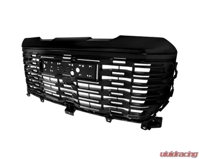Spec-D Glossy Black Denali Style Front Upper Mesh Hood Grille GMC Sierra 1500 2022-2025 - HG-GMC2215JM-GL