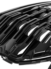Spec-D Glossy Black Denali Style Front Upper Mesh Hood Grille GMC Sierra 1500 2022-2025                                     - HG-GMC2215JM-GL - Image 4