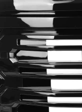 Spec-D Glossy Black Denali Style Front Upper Mesh Hood Grille GMC Sierra 1500 2022-2025                                     - HG-GMC2215JM-GL - Image 5