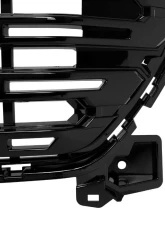 Spec-D Glossy Black Denali Style Front Upper Mesh Hood Grille GMC Sierra 1500 2022-2025                                     - HG-GMC2215JM-GL - Image 6