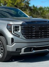 Spec-D Glossy Black Denali Style Front Upper Mesh Hood Grille GMC Sierra 1500 2022-2025                                     - HG-GMC2215JM-GL - Image 9