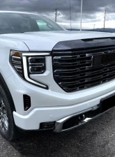 Spec-D Glossy Black Denali Style Front Upper Mesh Hood Grille GMC Sierra 1500 2022-2025                                     - HG-GMC2215JM-GL - Image 10