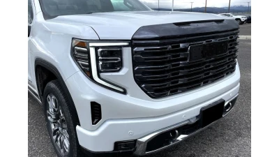 Spec-D Glossy Black Denali Style Front Upper Mesh Hood Grille GMC Sierra 2022-2025                                     - HG-GMC2215JM-GL - Image 10