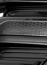 Spec-D Glossy Black SLE Style Front Upper Mesh Hood Grille GMC Sierra 1500 2022-2025                                     - HG-GMC2215JM-JB - Image 3