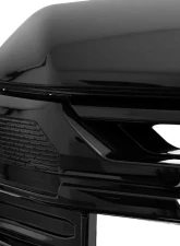 Spec-D Glossy Black SLE Style Front Upper Mesh Hood Grille GMC Sierra 1500 2022-2025                                     - HG-GMC2215JM-JB - Image 5