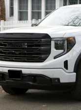 Spec-D Glossy Black SLE Style Front Upper Mesh Hood Grille GMC Sierra 1500 2022-2025                                     - HG-GMC2215JM-JB - Image 10