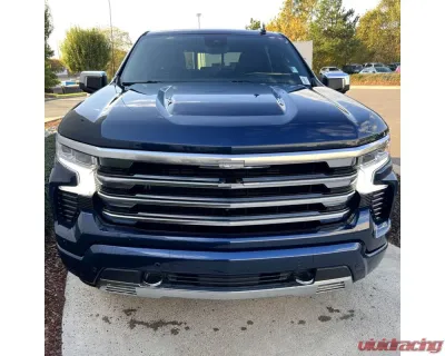 Spec-D Chrome Front Upper Mesh Hood Grille Chevrolet Silverado 1500 2022-2024 - HG-SIV2215HCC-JB