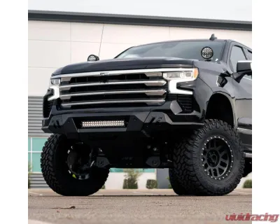 Spec-D Chrome Front Upper Mesh Hood Grille Chevrolet Silverado 1500 2022-2024 - HG-SIV2215HCC-JB