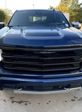 Spec-D Black Front Upper Mesh Hood Grille Chevrolet Silverado 1500 2022-2024                                     - HG-SIV2215HCJM-JB - Image 11