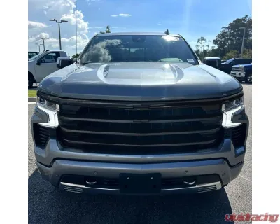 Spec-D Black Front Upper Mesh Hood Grille Chevrolet Silverado 1500 2022-2024 - HG-SIV2215HCJM-JB