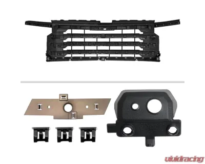 Spec-D Black Front Upper Mesh Hood Grille Chevrolet Silverado 1500 2022-2024 - HG-SIV2215HCJM-JB
