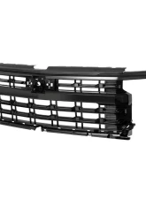 Spec-D Glossy Black Front Upper Mesh Hood Grille Chevrolet Silverado 1500 2022-2024                                     - HG-SIV2215JM-JB - Image 12