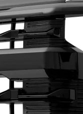 Spec-D Glossy Black Front Upper Mesh Hood Grille Chevrolet Silverado 1500 2022-2024                                     - HG-SIV2215JM-JB - Image 3