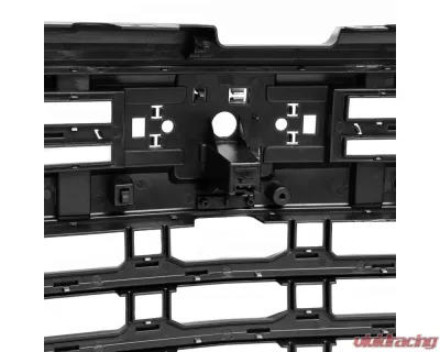 Spec-D Glossy Black Front Upper Mesh Hood Grille Chevrolet Silverado 1500 2022-2024 - HG-SIV2215JM-JB