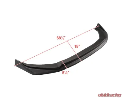 Spec-D Matte Black 3PC Style Front Bumper Lip Honda Fit 2014-2017 - LPF-FIT14BK-AK
