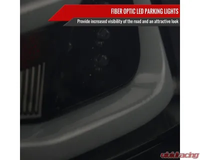 Spec-D Red LED Taillights (Glossy Black Housing/Clear Lens) BMW E90 3-Series 2009-2011 - LT-E9009BBLED-SQ-TM